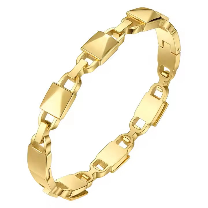 18K Gold Plated Stainless Steel Link Bracelet