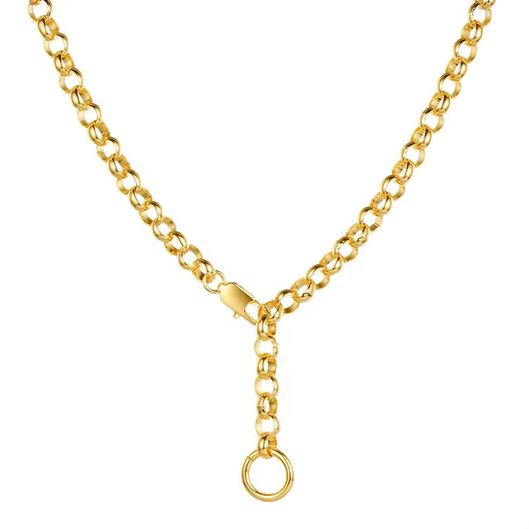 18K Gold Plated Stainless Steel Ring Chain