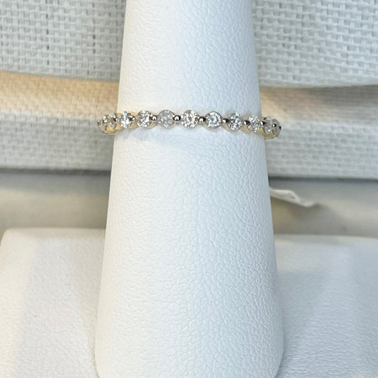 14K Gold Diamond Stackable Ring