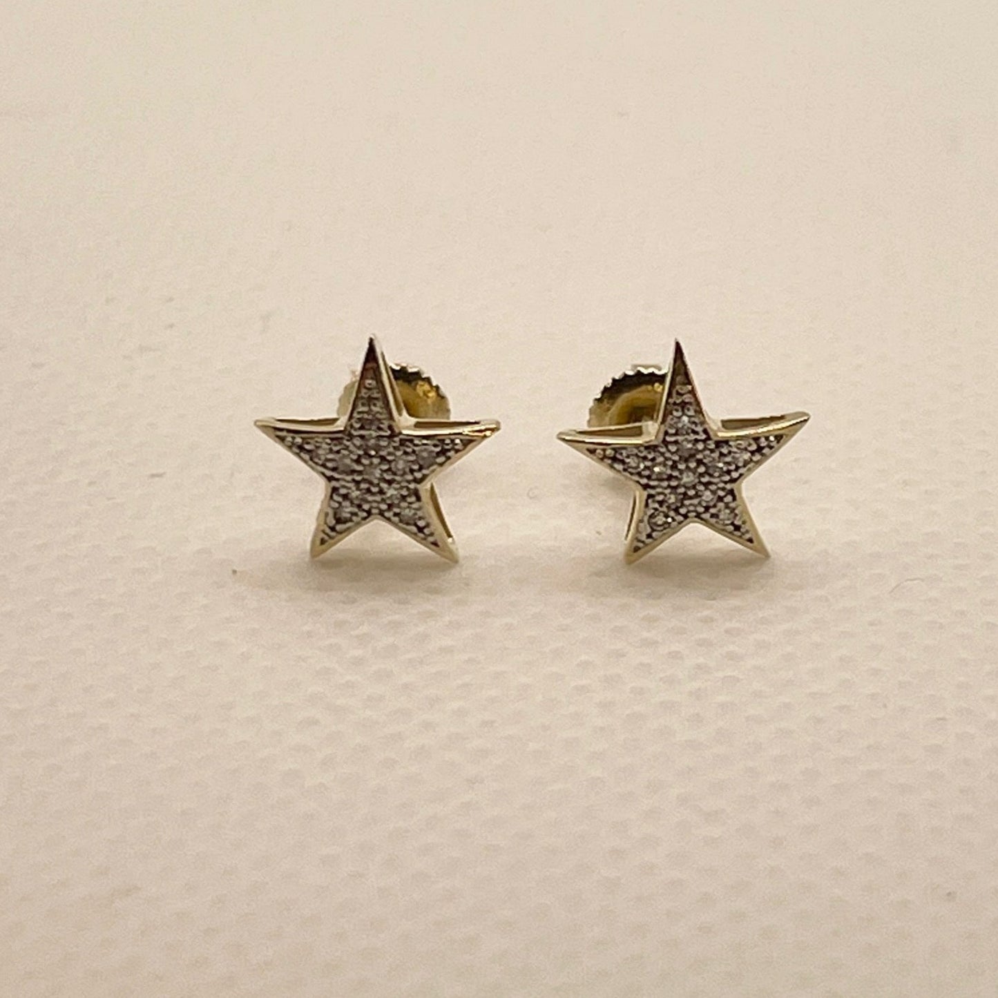 Diamond Star Stud Earrings