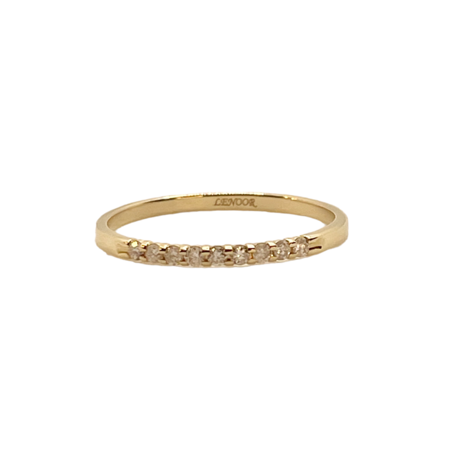 14K Gold Diamond Ladies Band